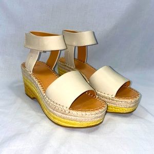 Frye Amber Espadrille Wedge Size 7M